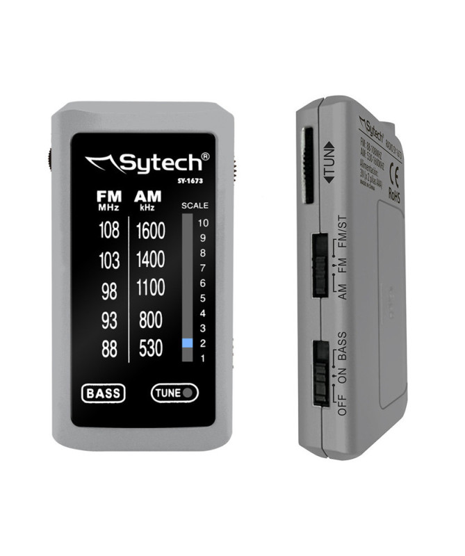 RADIO DE BOLSILLO, PLATA, AM/FM, ESTEREO, (SYTECH) RADIO DE BOLSILLO, PLATA, AM/FM, ESTEREO, (SYTECH)