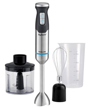STICK BLENDER, 3 ATTACHMENTS, 2300W, STAINLESS STEEL, BLUE (SYTECH)