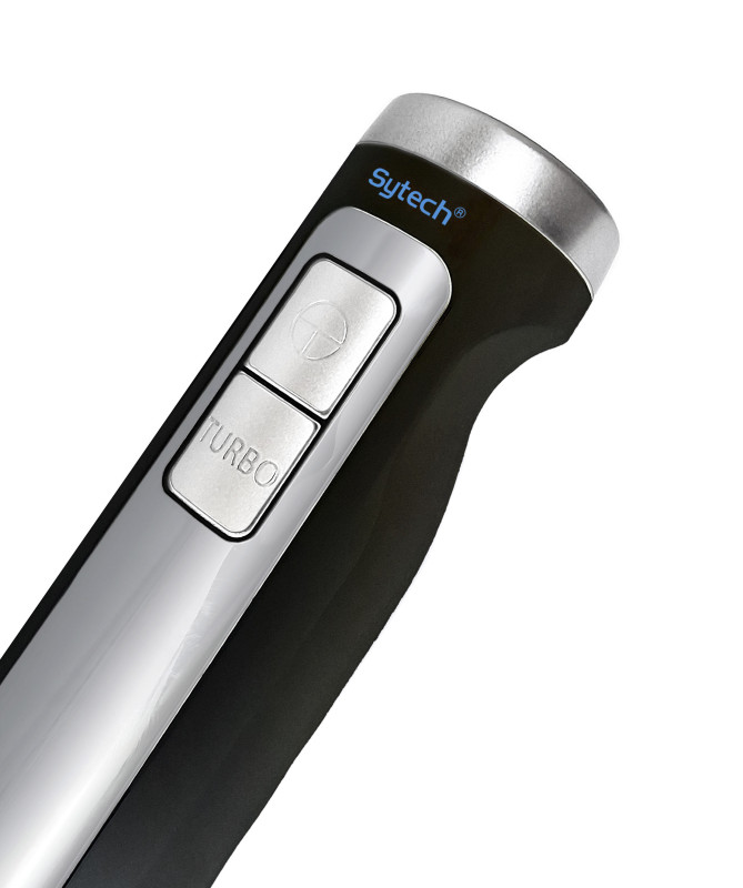 BATIDORA, PIE ACERO INOX, 2 VELOCIDADES, 1000 W, PICA HIELO, NEGRO, (SYTECH)