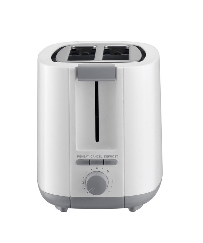 TOSTADORA 2 REBANADAS, 750W.,  2 COMPARTIMIENTOS, BLANCO (SYTECH)