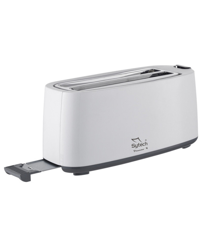 TOSTADORA 4 REBANADAS, 1400W.,  2 COMPARTIMIENTOS, BLANCO (SYTECH)