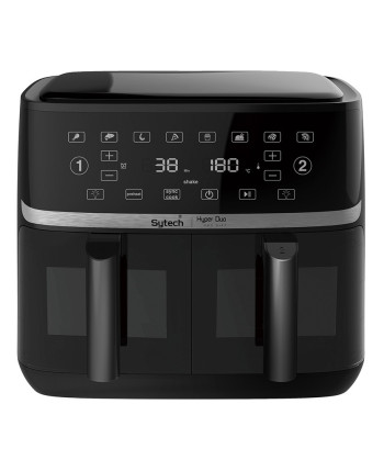 DUO AIR FRYER, 2 x 5.5, TOUCH PANEL, 8 PRESETS, 3400W (SYTECH)