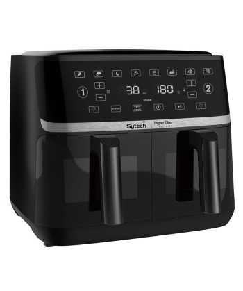 DUO AIR FRYER, 2 x 5.5, TOUCH PANEL, 8 PRESETS, 3400W (SYTECH)