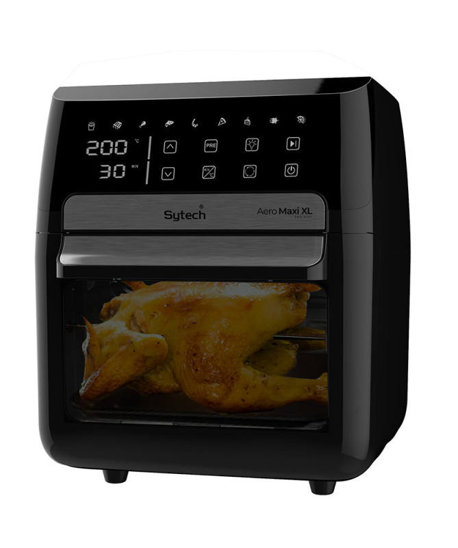 FREIDORA DE AIRE, 12 L, CONTROL TACTIL, 9 PROGRAMACIONES, 1700W (SYTECH)