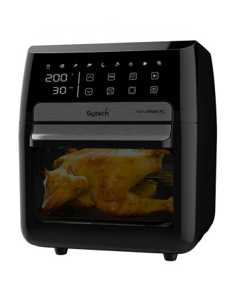 FREIDORA DE AIRE, 12 L, CONTROL TACTIL, 9 PROGRAMACIONES, 1700W (SYTECH)