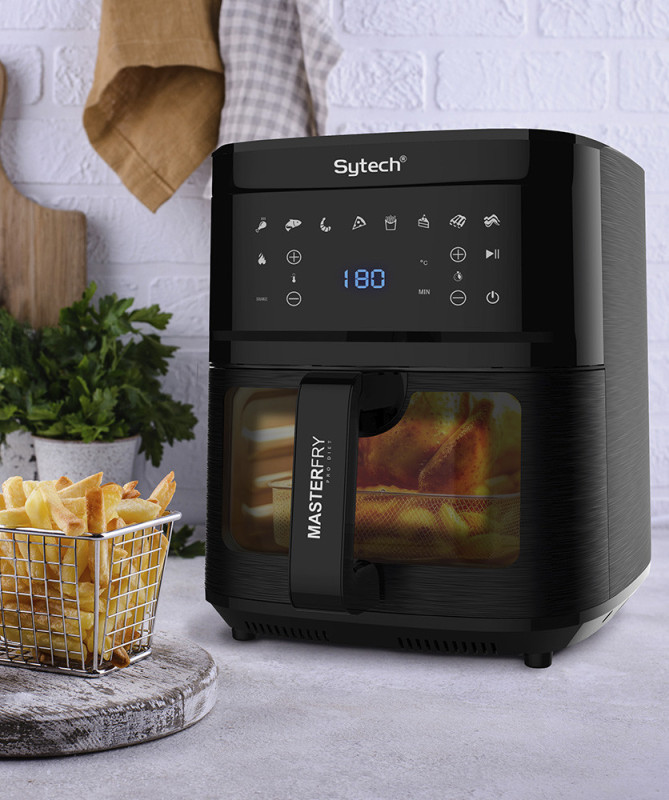 FREIDORA DE AIRE, 7.1L, TOUCH PANEL, 8 PROGRAMACIONES, 1700W (SYTECH)