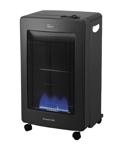 ESTUFA DE GAS LLAMA AZUL, PLEGABLE, SISTEMA ODS, 4.2KW, ASAS, RUEDAS, (SYTECH)