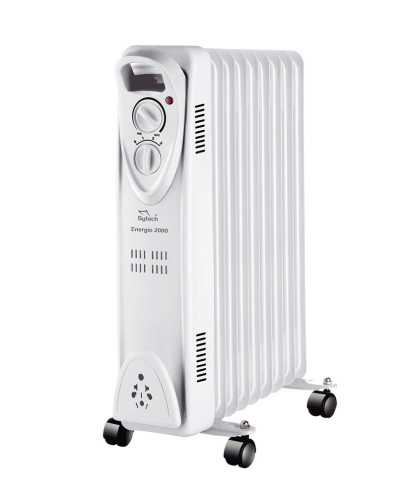 RADIADOR DE ACEITE, ENERGIO 2000, 9 ELEMENTOS, 2000W, BLANCO (SYTECH)