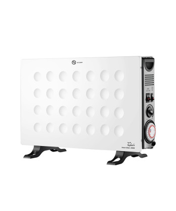 CALEFACTOR ELECTRICO CONVECTOR, TURBO, TEMPORIZADOR, 2000W, BLANCO (SYTECH)