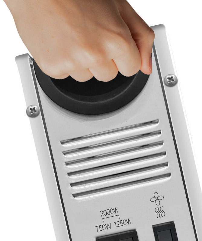 CALEFACTOR ELECTRICO CONVECTOR, TURBO, TEMPORIZADOR, 2000W, BLANCO (SYTECH)