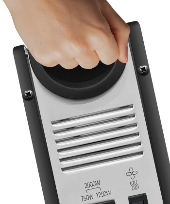 CALEFACTOR ELECTRICO CONVECTOR, TURBO, TEMPORIZADOR, 2000W, NEGRO (SYTECH)