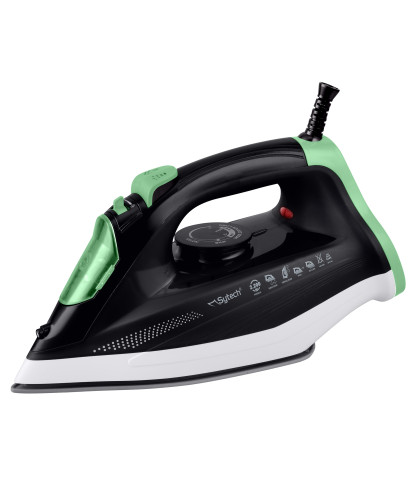 PLANCHA DE VAPOR, 2200W., SUELA CERAMICA, ANTICAL, ANTIGOTEO, VERDE (SYTECH)
