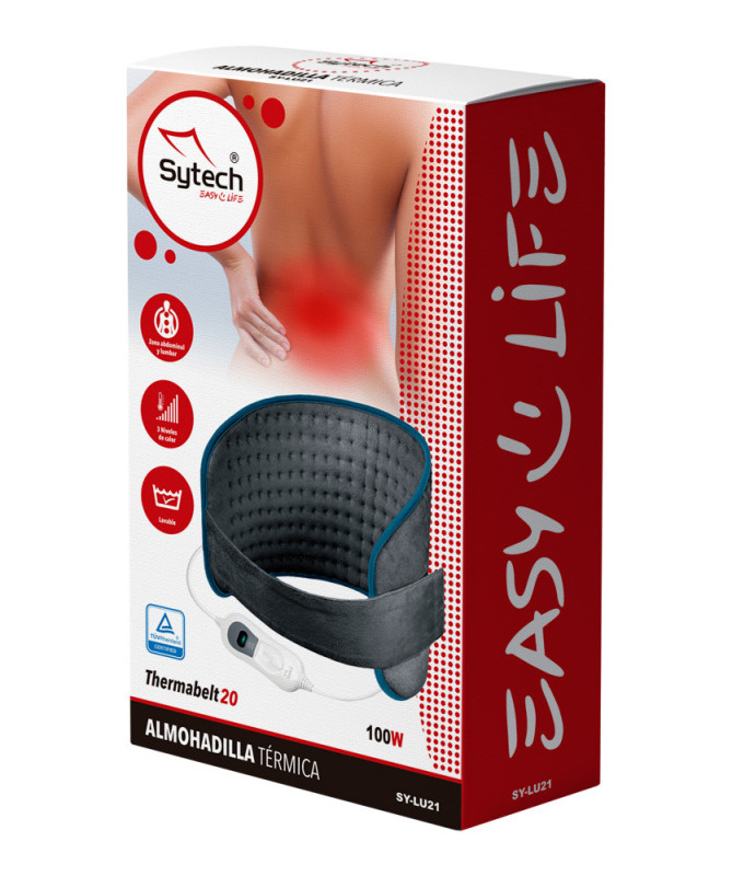 
ELECTRIC HEATING PAD, LUMBAR, 100W, 3 LEVELS, AUTO SHUT-OFF, 29X69CM. (SYTECH)