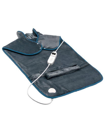 ALMOHADILLA ELECTRICA TERMICA, CERVICAL Y DORSAL, 100W, 9 NIVELES, AUTO APAGADO, 60X90CM. (SYTECH)