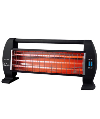 CALEFACTOR DE CUARZO, 3 TUBOS, 1200W, NEGRO (HEATZILLA)