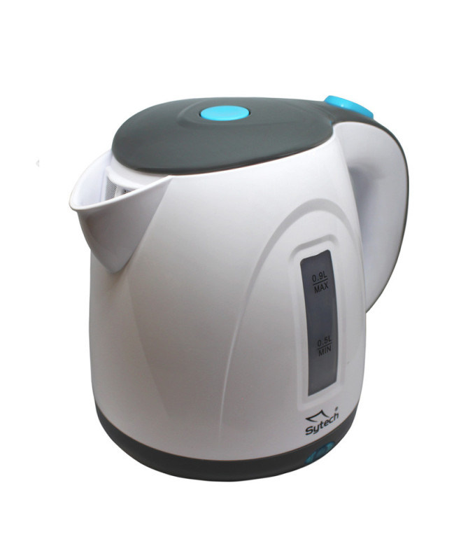HERVIDORA SIN CABLE, 0,9 L, BASE GIRATORIA 360, BLANCO (SYTECH)