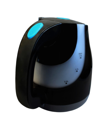 HERVIDORA ELECTRICA SIN CABLE, 1.6 LITRO, BASE GIRATORIA 360, NEGRO (SYTECH)