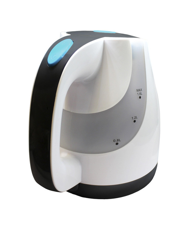 HERVIDORA ELECTRICA SIN CABLE, 1.6 LITRO, BASE GIRATORIA 360, BLANCO (SYTECH)