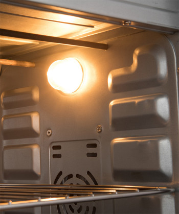 HORNO ELECTRICO, 38 LITROS, CONVECCIÓN, LUZ, 1600W., NEGRO (SYTECH)