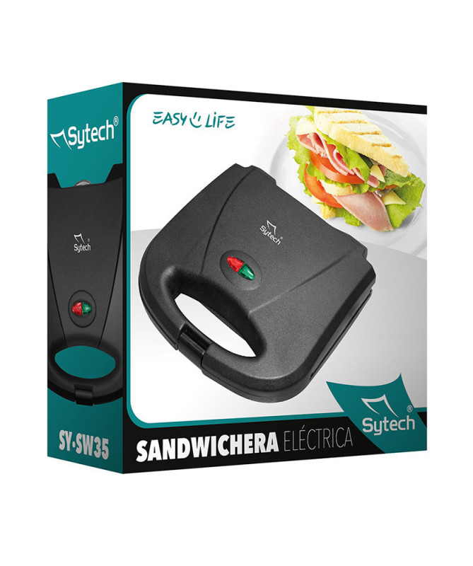 SANDWICH MAKER, 2 COMPARTMENTS, 800W. (SYTECH)