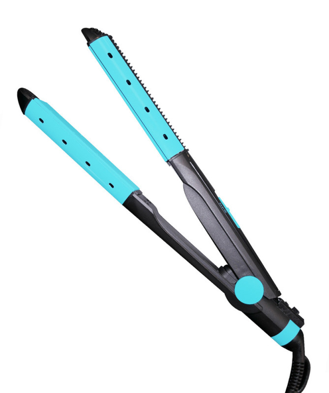 ALISADOR RIZADOR DE PELO, PLACA CERAMICA, 31W. WET & DRY, AZUL (SYTECH)