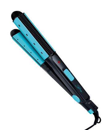 ALISADOR RIZADOR DE PELO, PLACA CERAMICA, 31W. WET & DRY, AZUL (SYTECH)