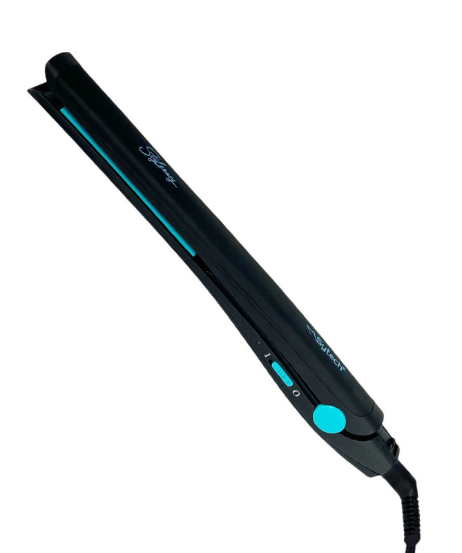 ALISADOR DE PELO, 220-230C, 30W., CAPA CERAMICA,  AZUL, (SYTECH)