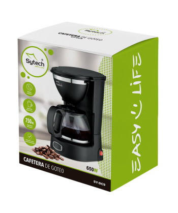 DRIP COFFEE MAKER, 4-6 CUPS, 750 ML, 650W. (SYTECH)