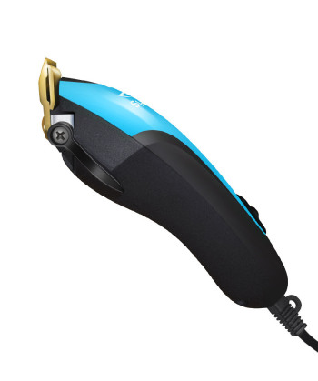 PRO ELECTRIC HAIR CLIPPER, TITANIUM BLADES, 10W., 4 COMBS, BLUE (SYTECH)