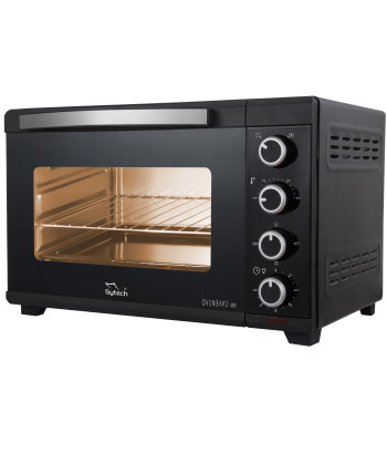 HORNO ELECTRICO, 48 LITROS, CONVECCIÓN, LUZ, 2000W., NEGRO (SYTECH)