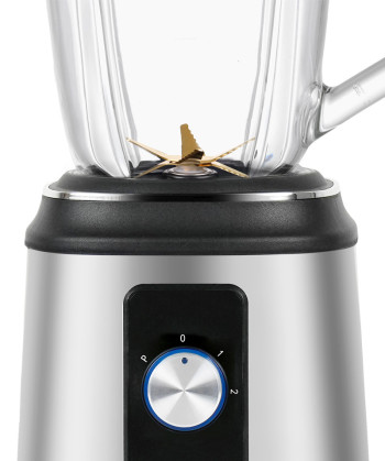 GLASS BLENDER, TITANIUM BLADES, 1500W, 1.5L, STAINLESS STEEL (SYTECH)