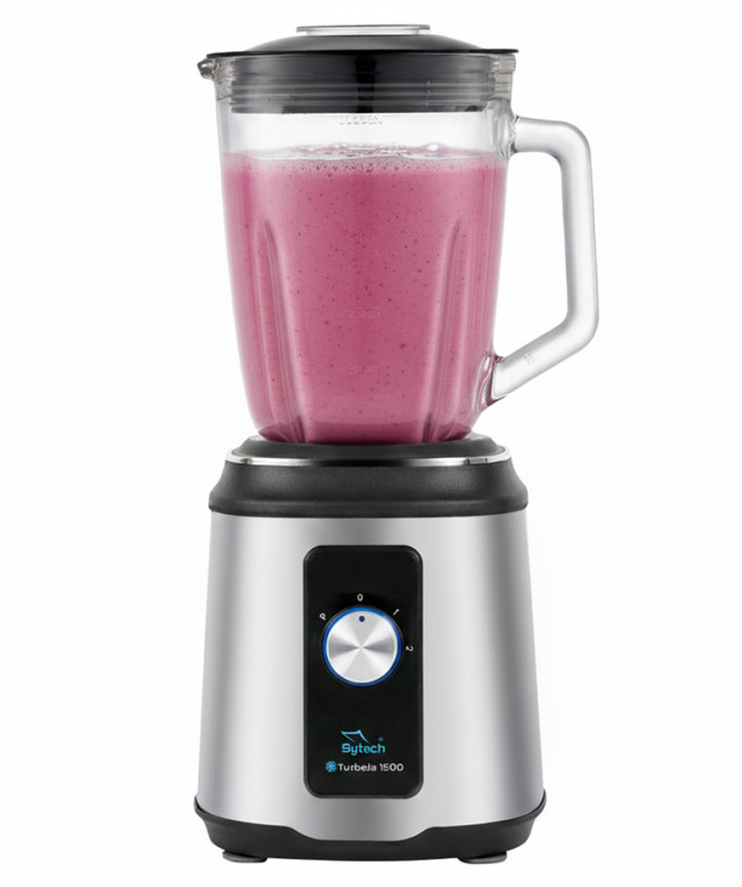 BATIDORA DE VASO DE CRISTAL, CUCHILLAS TIT. 1500W., 1.5L, INOX (SYTECH) BATIDORA DE VASO DE CRISTAL, CUCHILLAS TIT. 1500W., 1.5L, INOX (SYTECH)