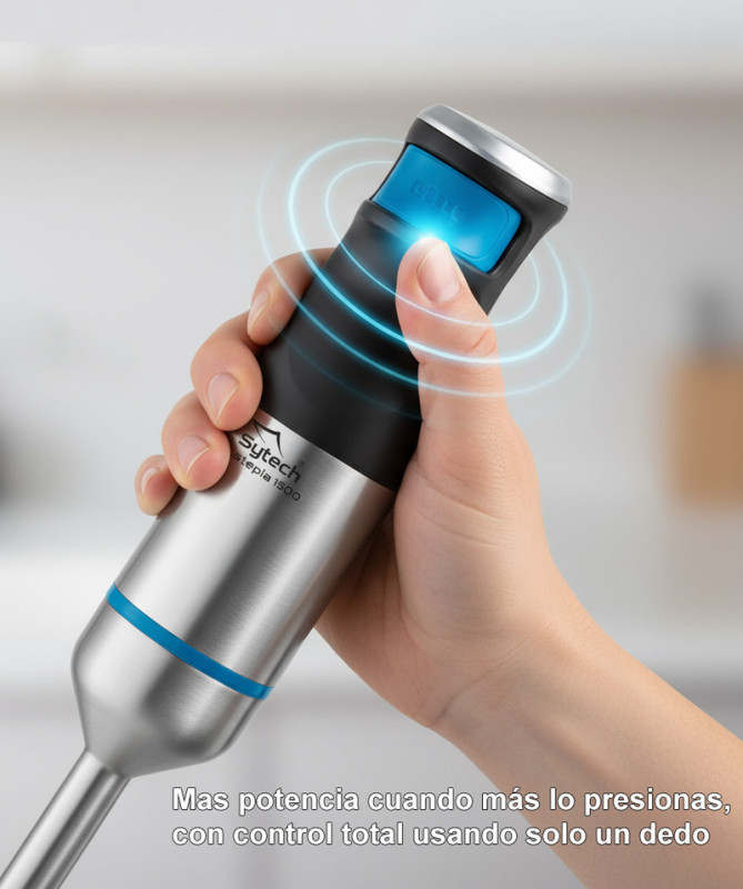 BATIDORA DE VARILLA, VELOCIDAD VARIABLE, 1500W, ACERO INOX., (SYTECH) BATIDORA DE VARILLA, VELOCIDAD VARIABLE, 1500W, ACERO INOX., (SYTECH)