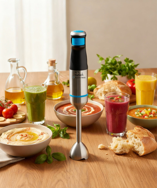 BATIDORA DE VARILLA, VELOCIDAD VARIABLE, 1500W, ACERO INOX., (SYTECH) BATIDORA DE VARILLA, VELOCIDAD VARIABLE, 1500W, ACERO INOX., (SYTECH)
