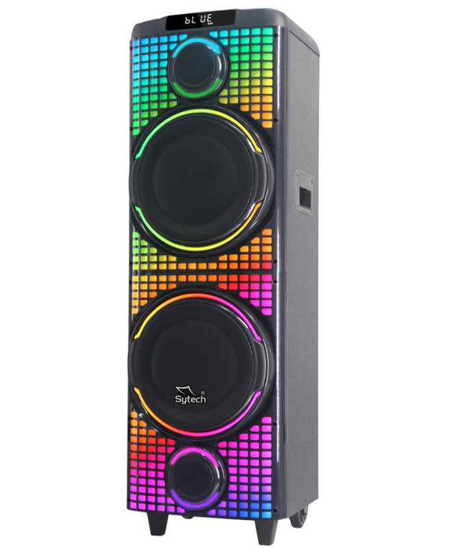 SISTEMA ACÚSTICO, 2x10", 100W RMS/300W PMPO, RECARGABLE, TWS, M.I, "AURALUX 808" (SYTECH)