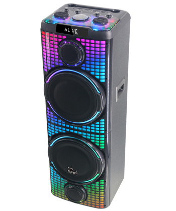 ACOUSTIC SYSTEM, 2x10", 100W RMS / 300W PMPO, RECHARGEABLE, TWS, M.I, "AURALUX 808" (SYTECH)