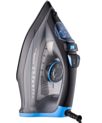 STEAM IRON, 2200W., CERAMIC SOLE, ANTICAL, ANTI-DRIP, BLUE (SYTECH)