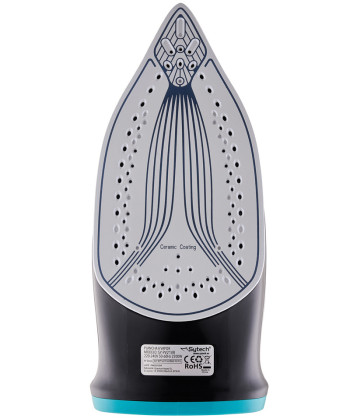 STEAM IRON, 2200W., CERAMIC SOLE, ANTICAL, ANTI-DRIP, GREEN (SYTECH)