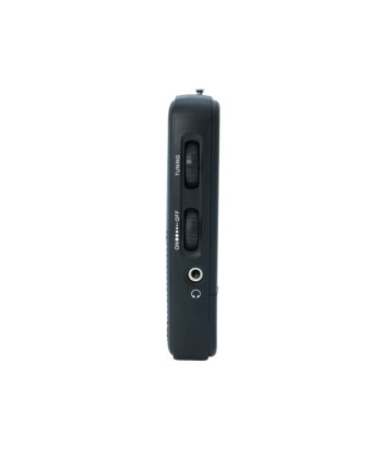 POCKET RADIO, AM/FM, EARPHONE INPUT, BLACK (SYTECH)